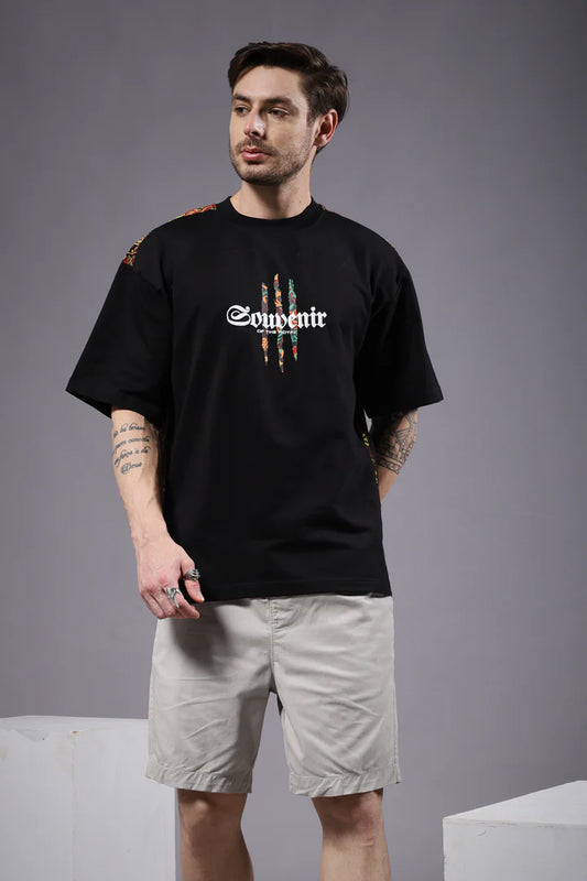 Souvenir Puff Printed Men Oversized Terry T-shirt