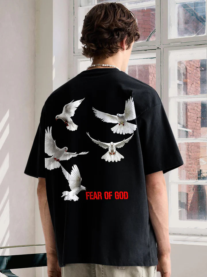 Fear Of God Men Graphic Printed Oversized T-Shirt