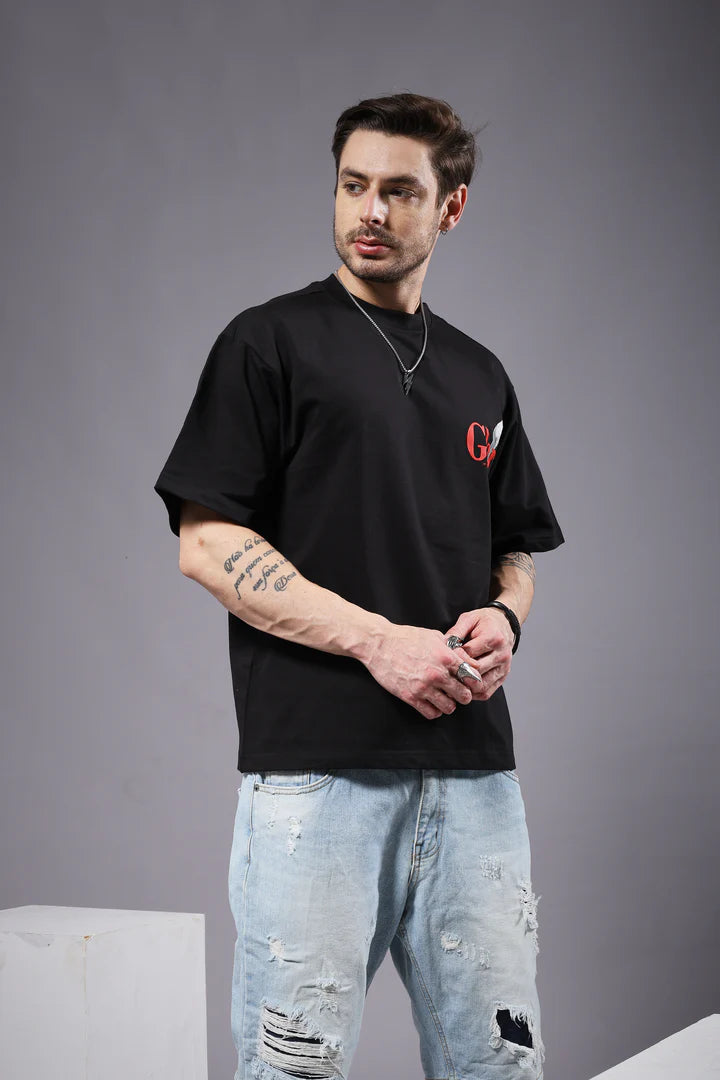 Glory Puff Printed Men Oversized Terry T-shirt