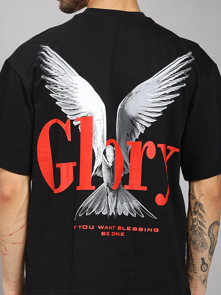 Glory Puff Printed Men Oversized Terry T-shirt
