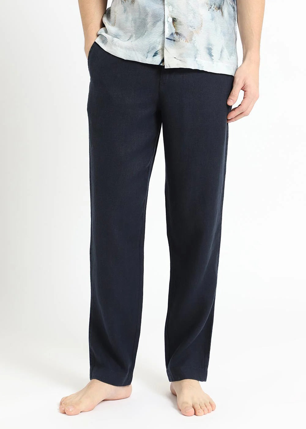 Pack of 2 Premium Linen Pants – Blue & Green