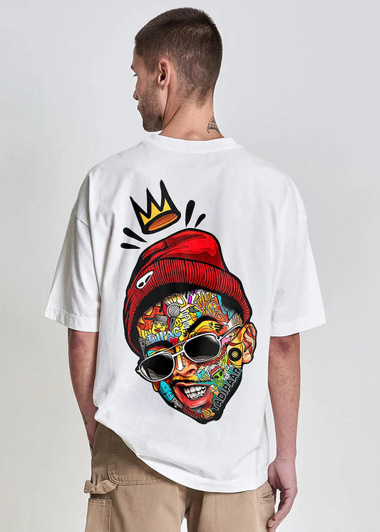 Thug Life Men Oversized Printed T-Shirt