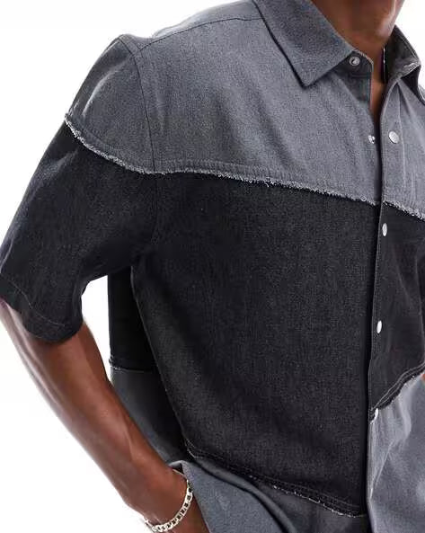 Men Colour block Relaxed Fit Shirt