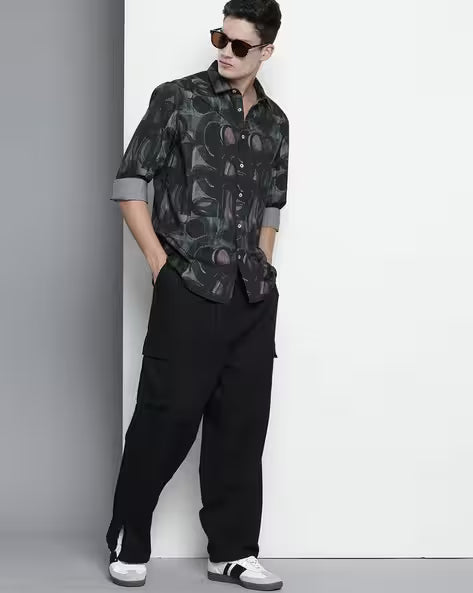 Men Printed Slim Fit Shirt