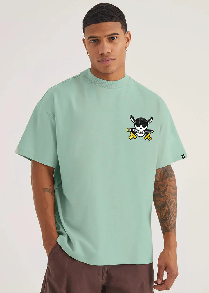 All Eyez On Me Men Oversized Printed T-Shirt