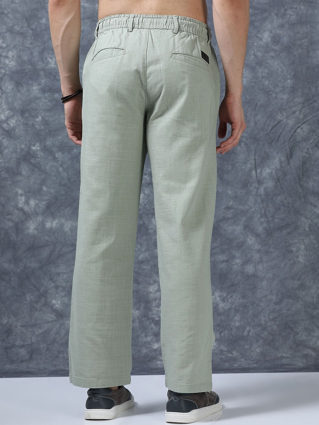PACK OF 2 Linen Pants | Relaxed Fit & Breathable Style ( Black & Sage Green)