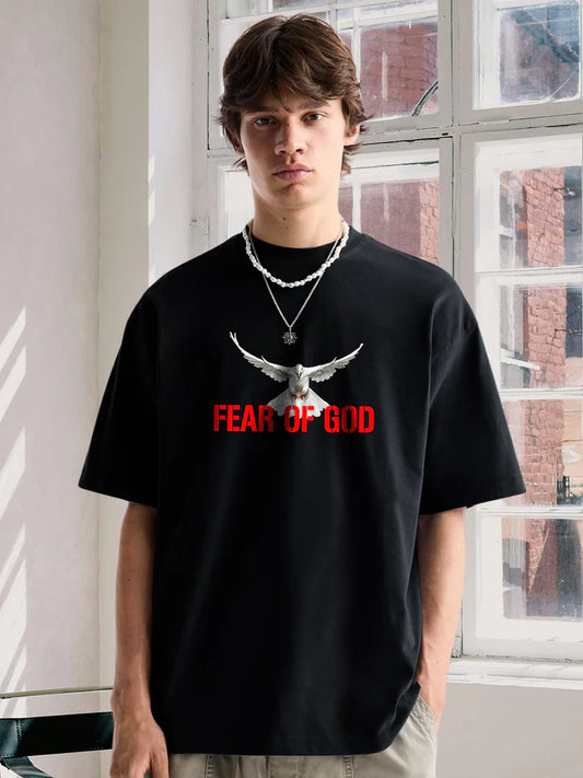 Fear Of God Men Graphic Printed Oversized T-Shirt