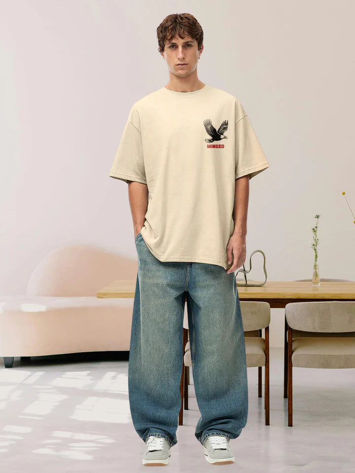 Visionary Men Graphic Printed Oversized T-Shirt Regular price