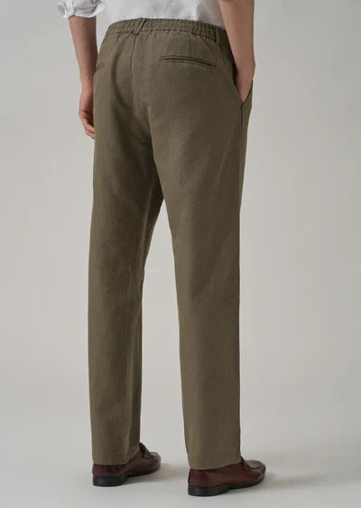 Pack of 2 Linen Pants | Breathable Summer Comfort(Cream & Olive)
