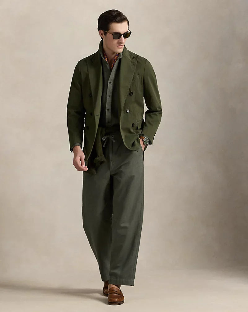 PACK OF 2 Effortless Style, Naturally Cool (Dark green, beige)