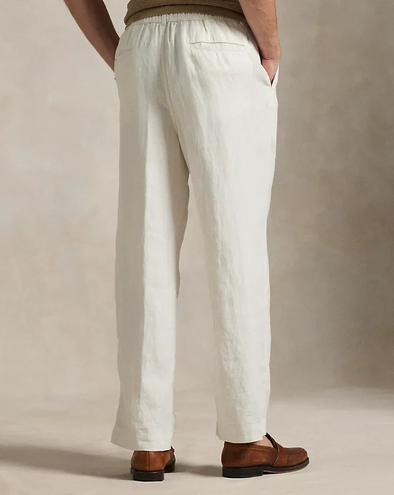 PACK OF 2  Linen Pants | Breathable Comfort & Timeless Style ( White & Brown)